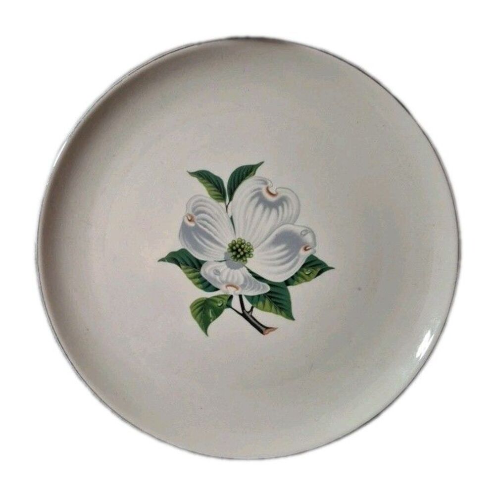 2 Vintage 10" Plates 1950s TAYLOR SMITH TAYLOR Versatile Magnolia Pattern USA - Picture 2 of 7